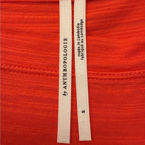 ANTHROPOLOGIE Deedee Dolman Sleeve Top Orange Women’s Size Small - Picture 4 of 7